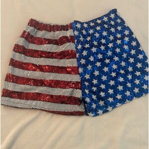 Sequin 4th of July shorts
